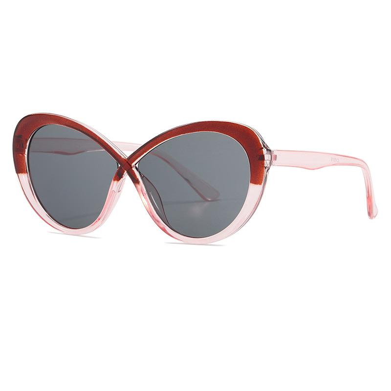JYL TS Cat Eye Sunglasses Two Tone Style For Men Women B5516A