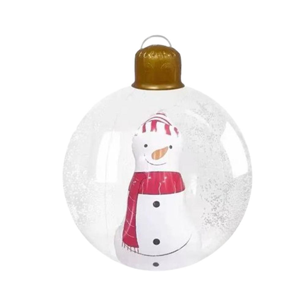 Transparent Giant Inflatable Christmas Ball Thick PVC Big Xmas Hanging Ball  Christmas Tree