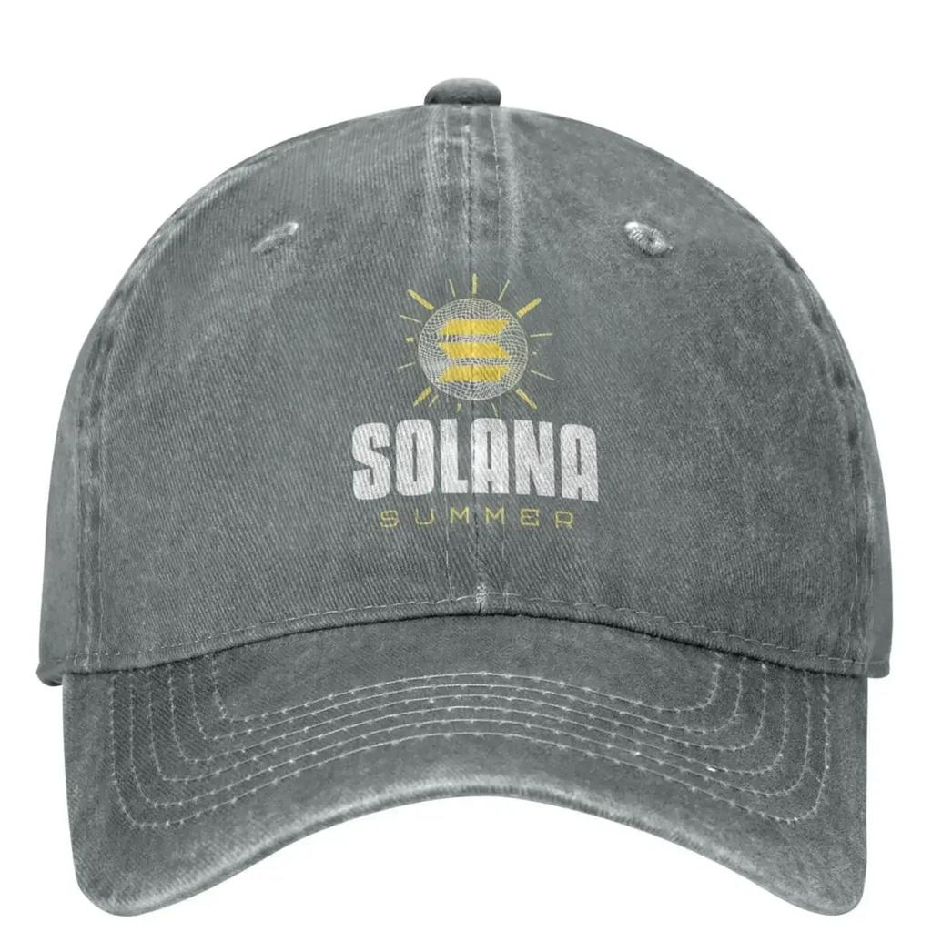 Cappellino da Baseball Solanaed Cryptocurrency SOL Internet Coin Uomo Donna Hip Hop Cappelli Tennis Skate Cappellino Snapback Protezione Solare