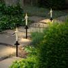 4/6pcs Halloween Solar Candle Lights 2 in 1 Ground Lamp Decorative Desktop Candle Lamp  Outdoors