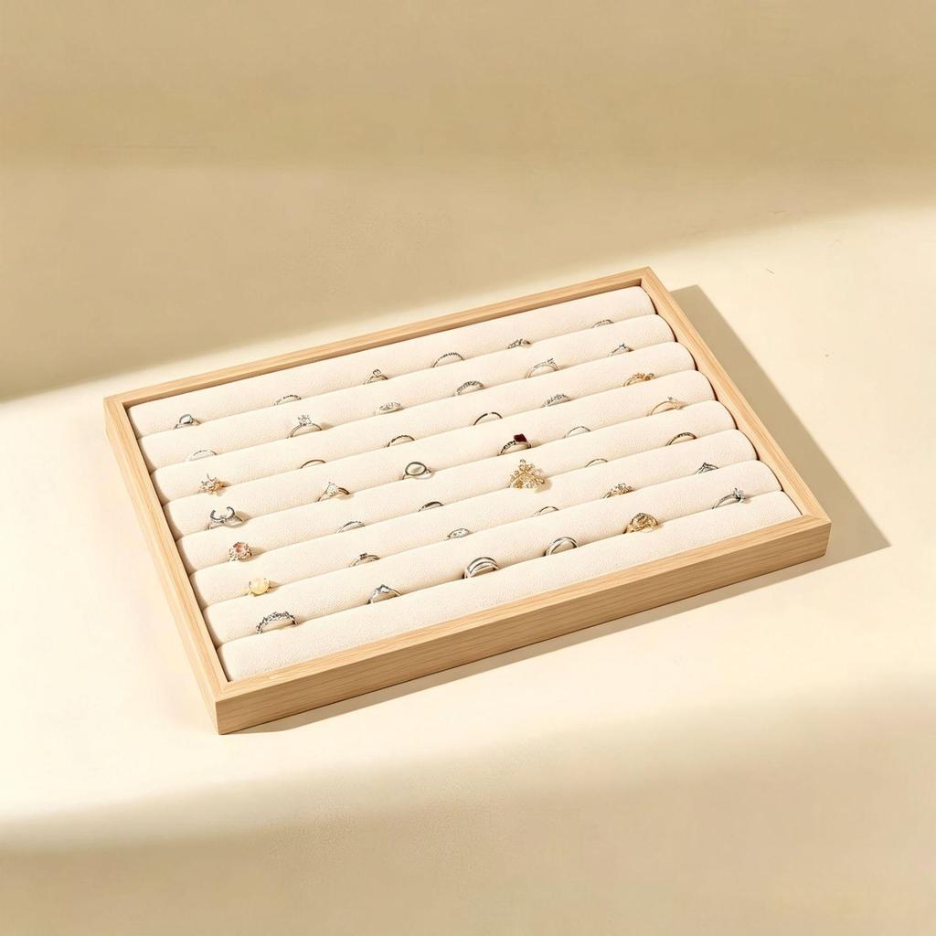 Rosewood Jewelry Box & Display Tray for Earrings and Necklaces