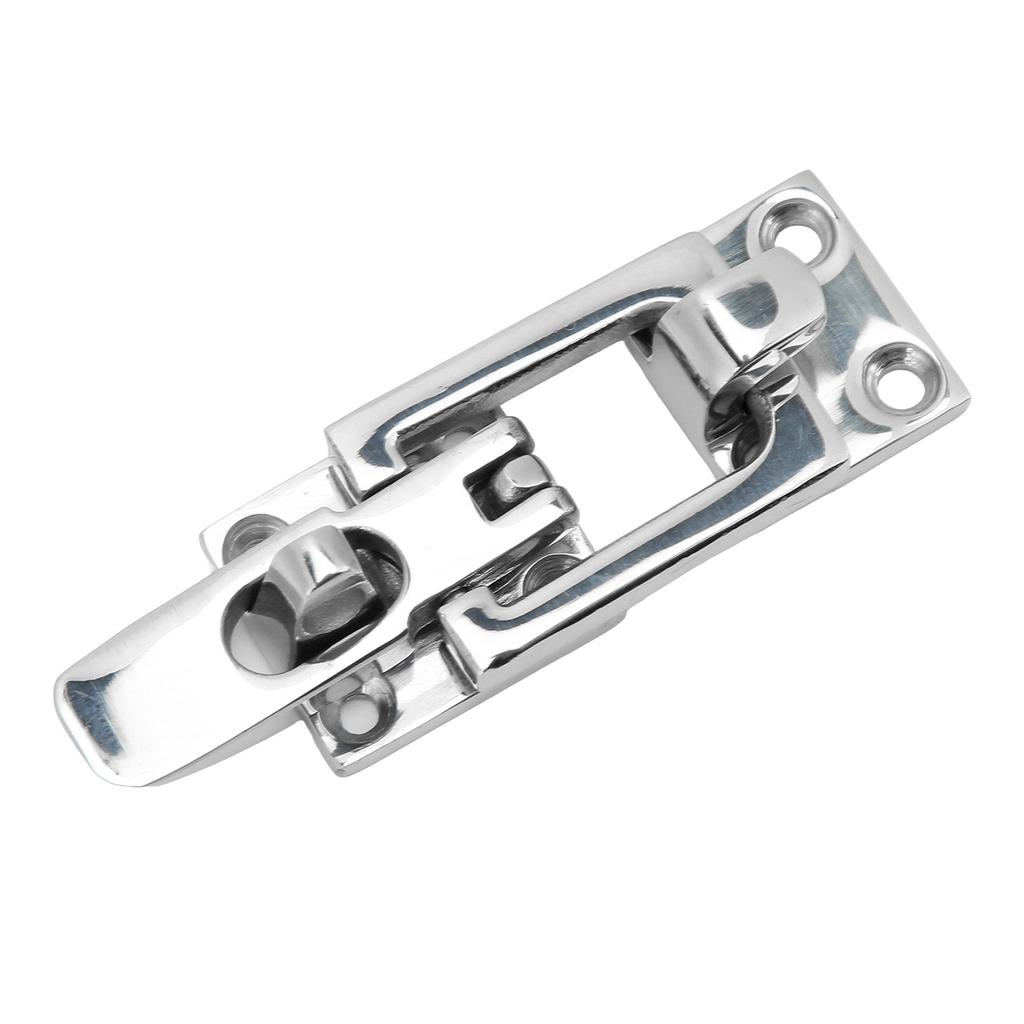 2pcs 316 Stainless Steel Lockable Door Latch Heavy Duty Anti Rattle Fastener Clamp for Marine