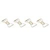 100Pcs Paper Clips Gold Cute Unique Shape Electroplating Process Lightweight Portable Metal