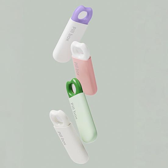 Pillendose Wasserdicht Schnappverschluss 3 Fächer Staubdicht Pillenbehälter Tragbar Handtasche Pillen Organizer