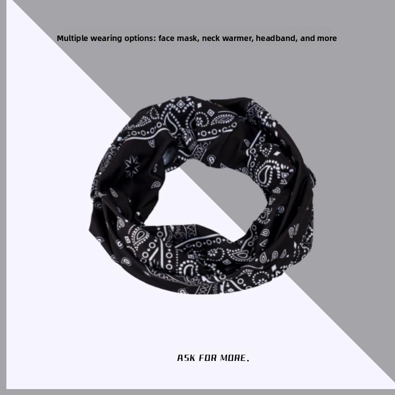 Universal Fit Outdoor Men Women Checkered Grid Face Mask Motorcycle Riding Neck Face Cover Windproof Anti-UV Cycling Tube Scarf