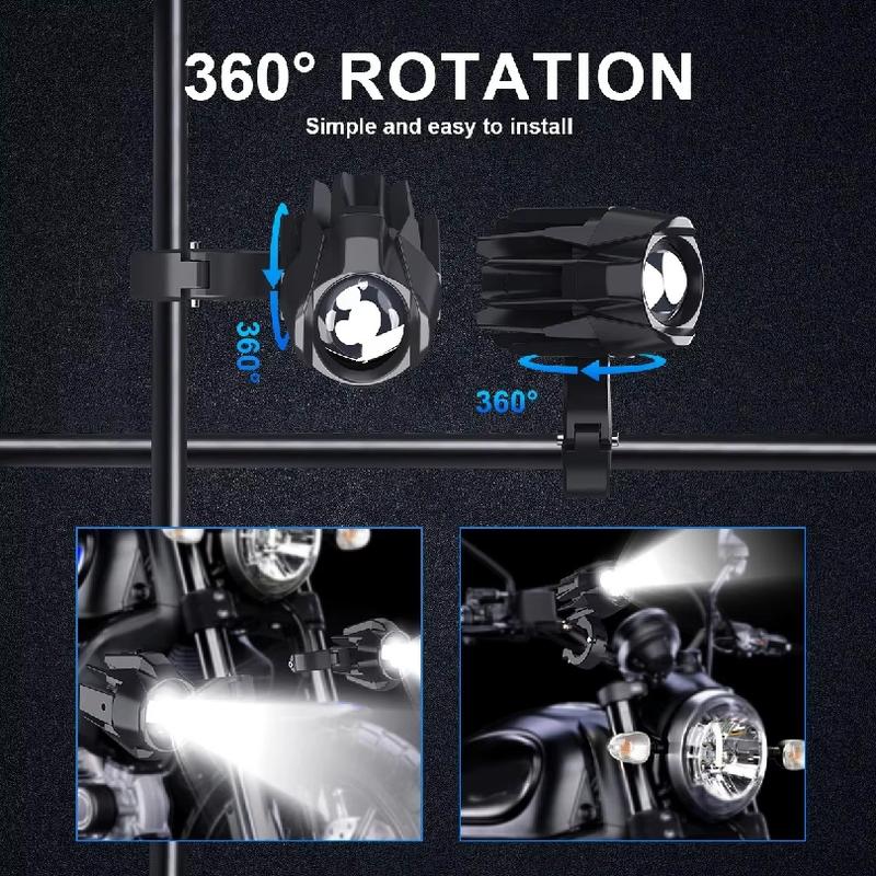 Auxiliary Motorcycle Spot Driving Light Laser Front Fog Spotlights Super for BMW Honda Yamaha Suzuki  4x4  ATV Truck Bike SUV