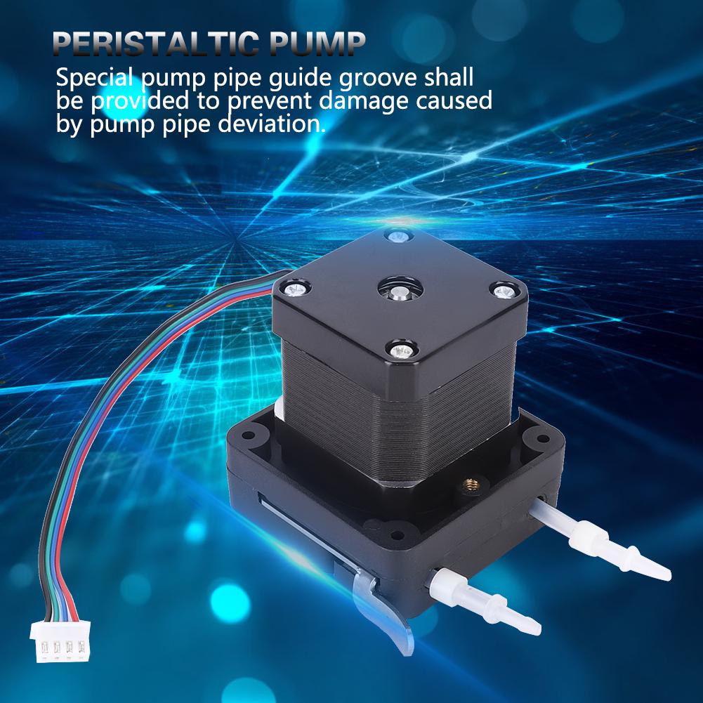 Mikro peristaltické čerpadlo s velkým průtokem, odolné proti korozi, dávkovací čerpadlo 6-24V s krokovým motorem 42