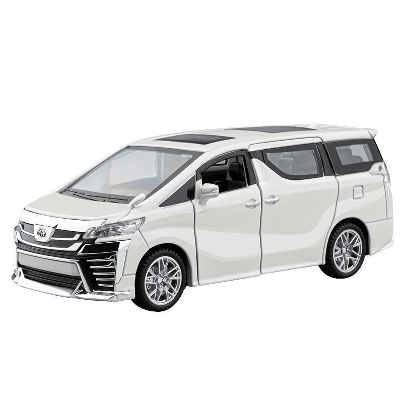 1/32 Toyota Vellfire MPV Alloy Car Model Sound and Light Pull Back Children's Toy Collectibles Birthday Gift