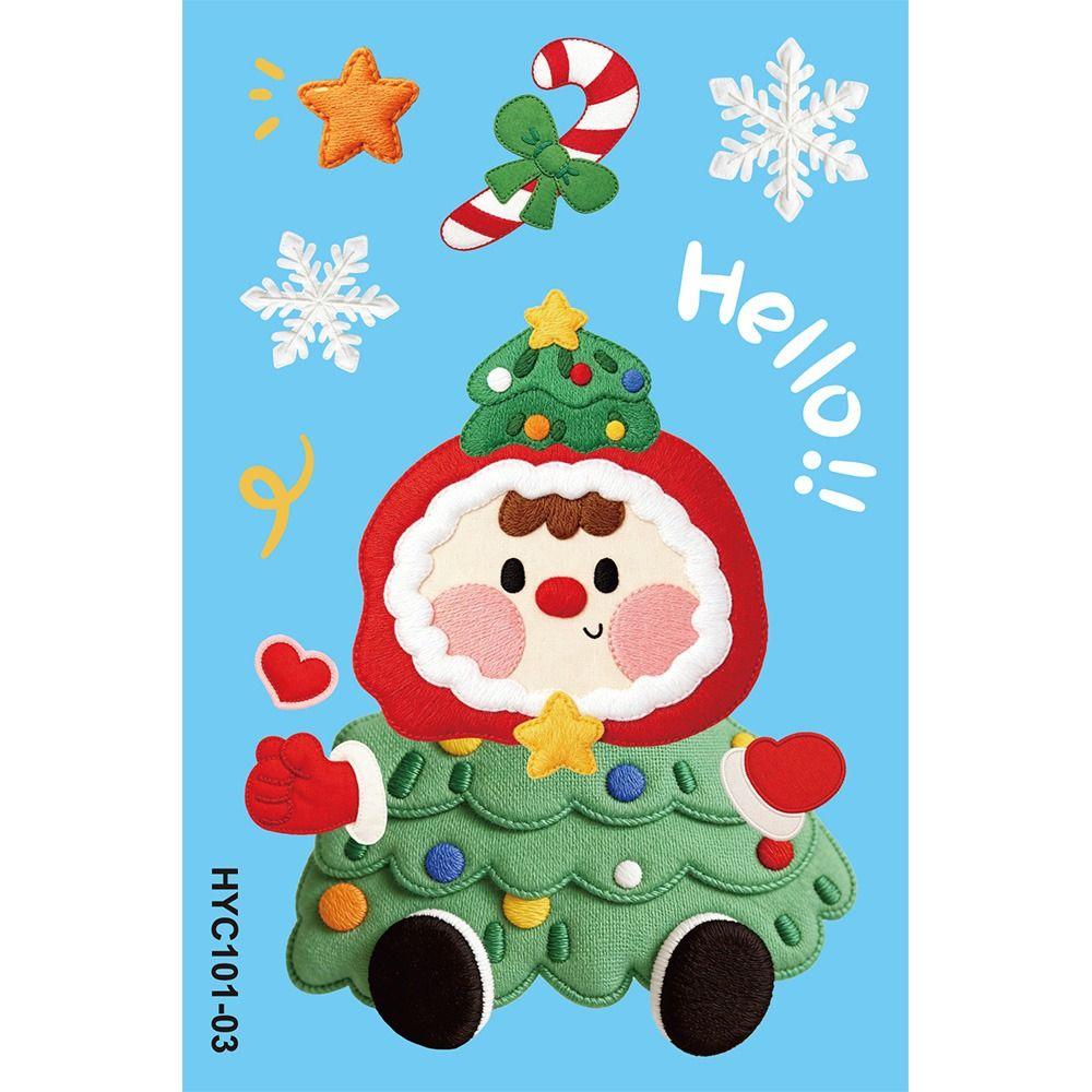 9Pcs PVC Christmas Window Stickers Removable Christmas Static Stickers  New Year Party Decor