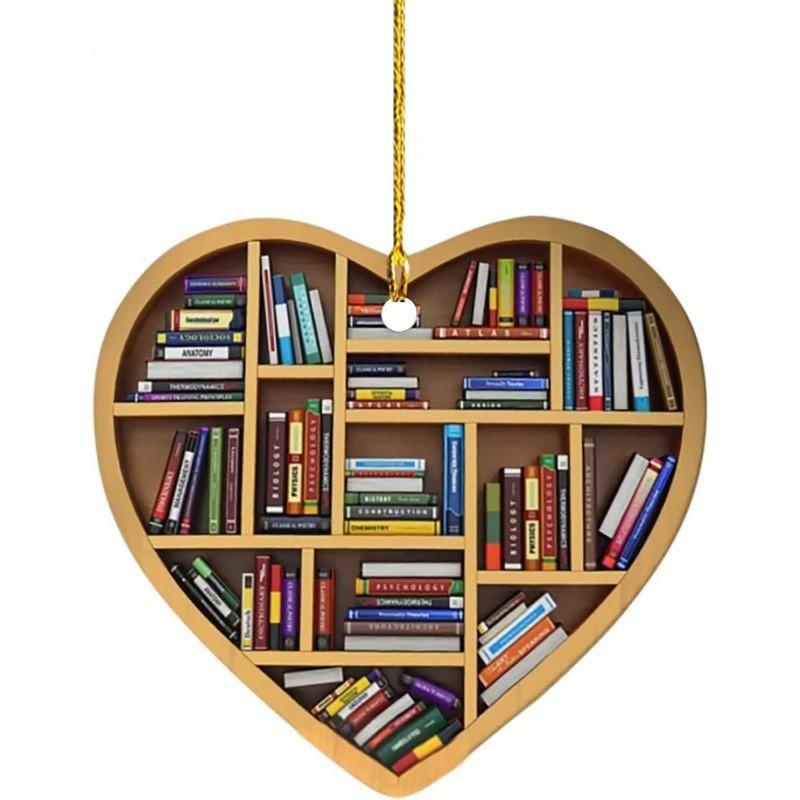 

Heart Trendy Shaped Acrylic Car Decoration For Book Lovers And Chic Home Styling Options