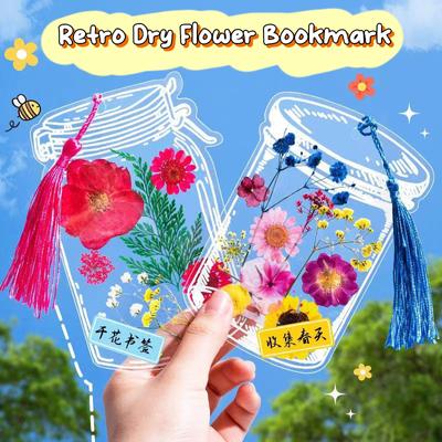 20Pcs Creative Diy Bookmark For Students Transparent Wishing Bottle Shape Bookmark Scrapbook Sticker Material Small Gift
