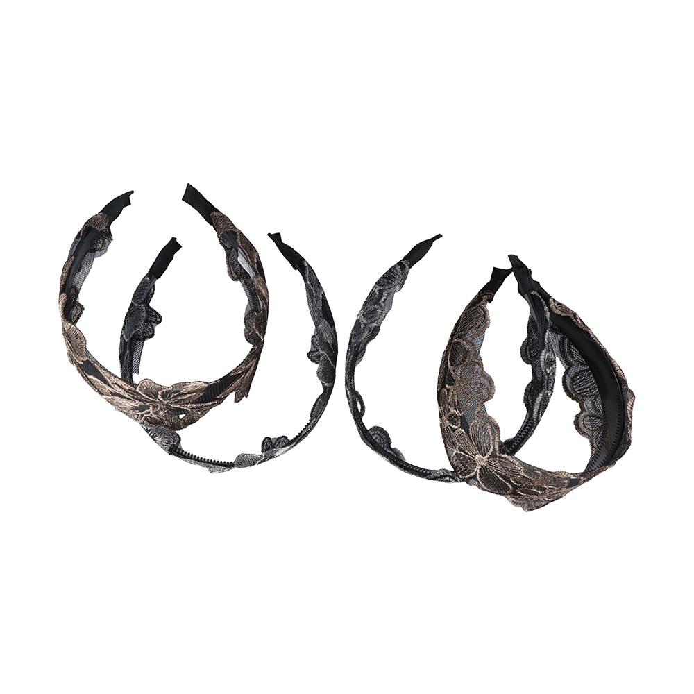 Mesh Summer Lace Flower Mother Headdress Women Hair Hoop Korean Style Hair Hoop Wide Edge Headband