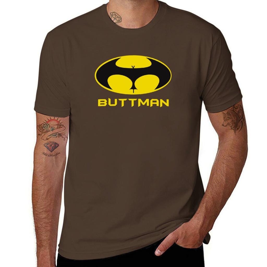 BUTTMAN T-Shirt Graphics Plus Size Tops Customs Design Your Own Black T Shirts for Men