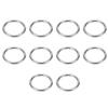 10pcs Multifunctional Welded Round Rings Heavy Duty Multi-Purpose O Rings For Camping