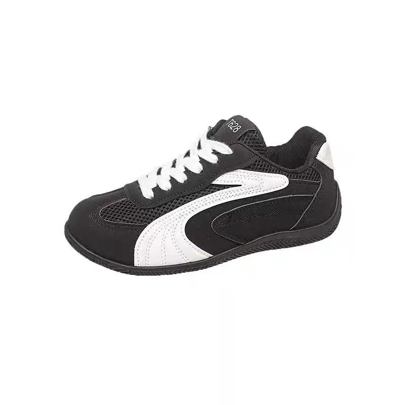 Casual German training shoes women's new spring and autumn black board shoes versatile breathable women's shoes lightweight small black shoes