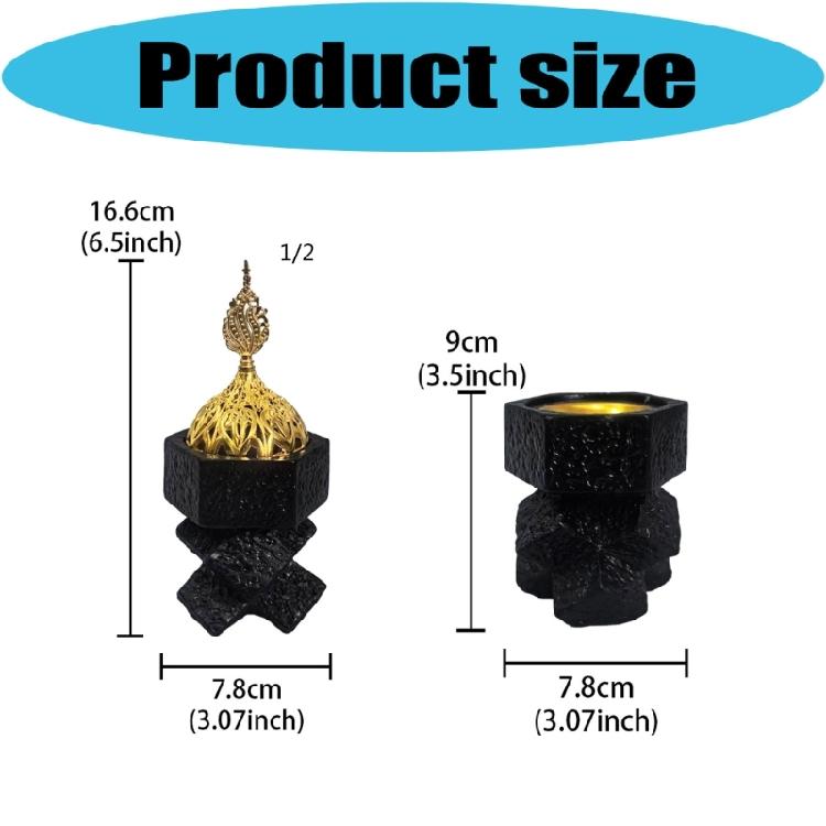 Contemporary Crosses Styles Resin Incenses Burners Holder Spiritual Aromatherapies Meditations for Home or Office