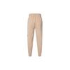 Jordan Essentials Logo Print Lace Up Casual Fleece Lined Elastic Cuff Knitted Sweatpants Men's Phellodendron FD7346-200