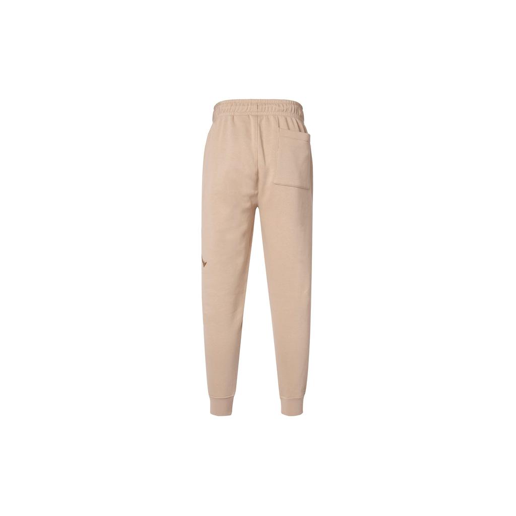 Jordan Essentials Logo Print Lace Up Casual Fleece Lined Elastic Cuff Knitted Sweatpants Men's Phellodendron FD7346-200