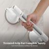 2 Pieces Suction Grab Bar Removable with Cup for Elderly