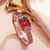 Watch Female Niche Light Luxury Steel Belt Square Small Dial Female Student Junior High School Sense Simple Temperament