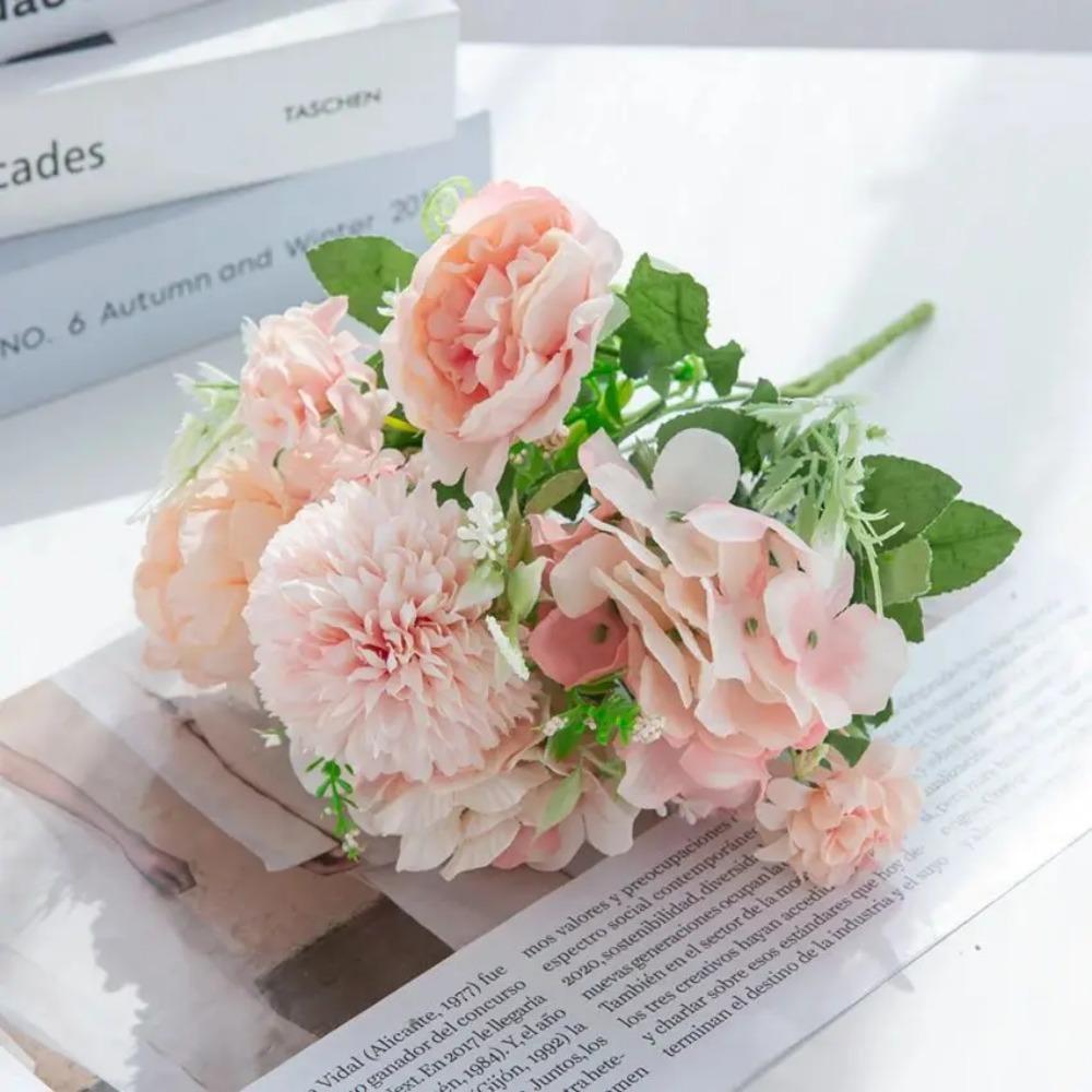 Silk Rose Artificial Flowers for Wedding Home Christmas Decoration Wreaths bridal bouque Dining table vase Photography props DIY