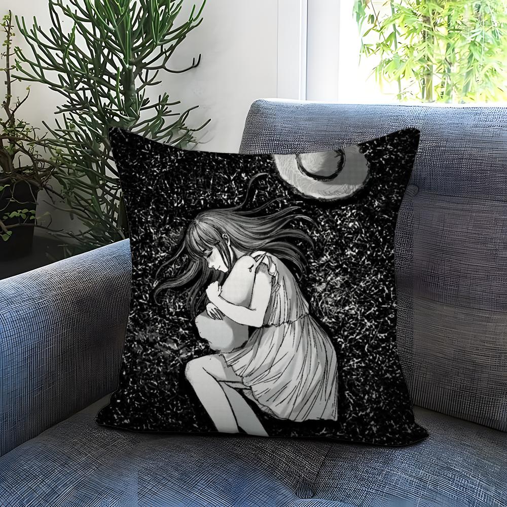 G-Goodnight P-Punpun Cushion Cover Comfortable Reversible Pillow Cover Ideal for Car Sofa Bedroom & Beyond