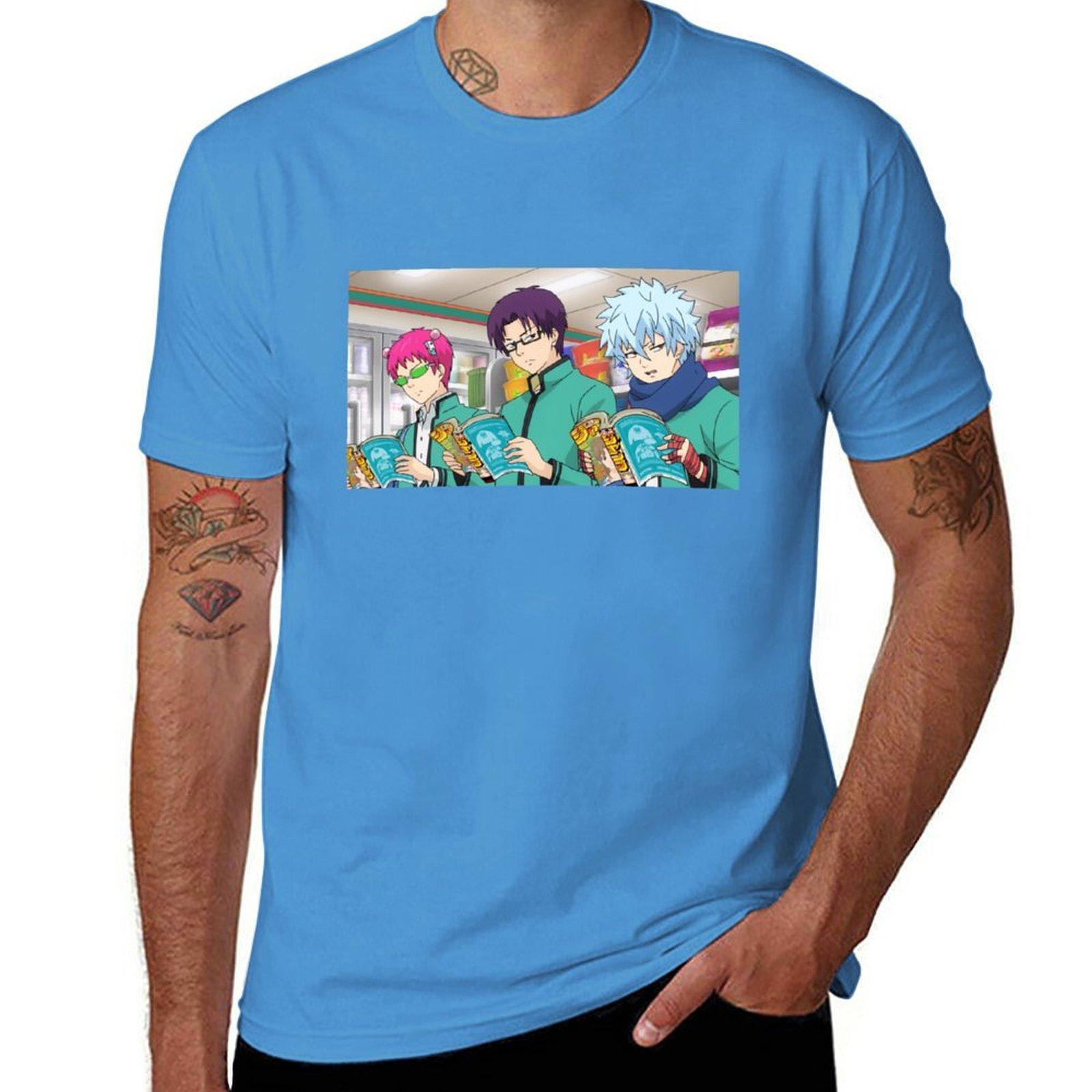 Saiki Kuboyasu Kaidou TShirt sweat graphics quick drying animal prinfor boys plain t shirts men S