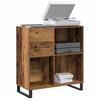 Vinyl Record Cabinet Rustic Wood Look 84.5 x 38 x 89 cm Engineered Wood