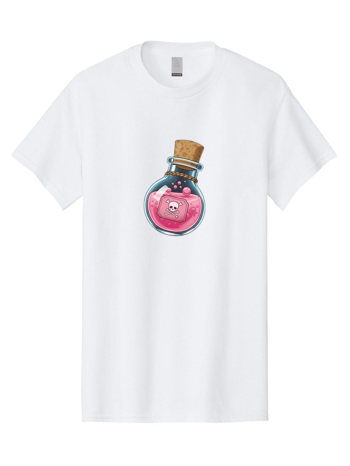 Poison-Bottle Mens Graphic Tee, 100% Cotton, Casual Summer Wear S