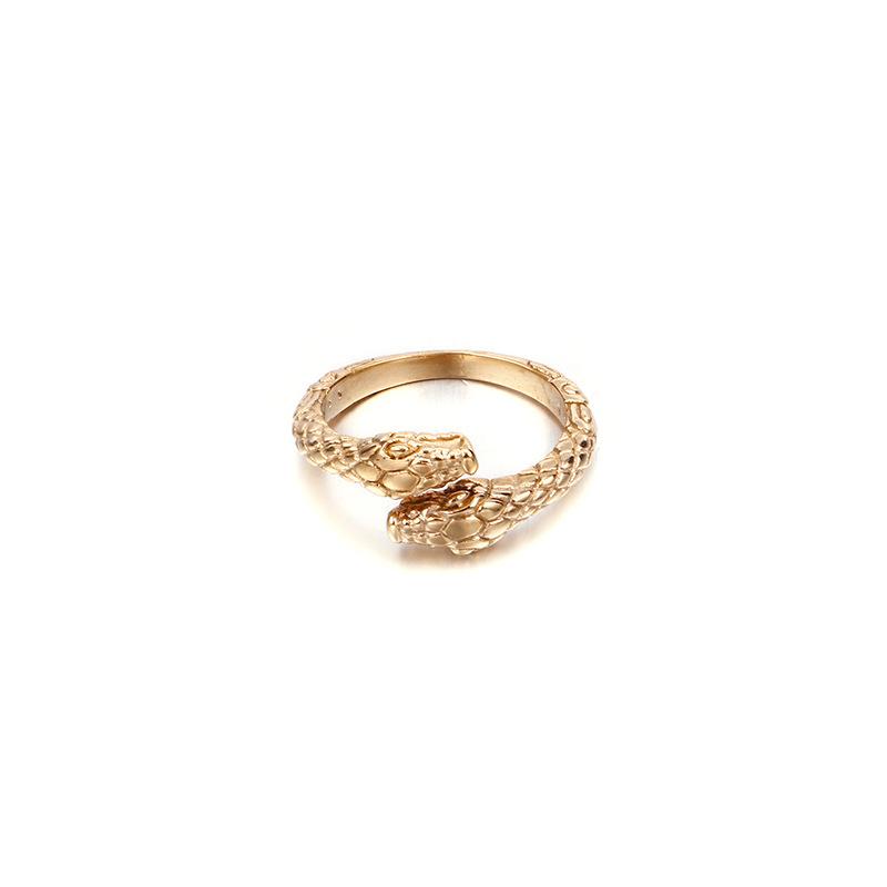 Nightclub Animal Spirit Snake Hipster Jewelry, Domineering Snake-Shaped Stainless Steel Ring, Retro Punk Men'S And Women'S Rings