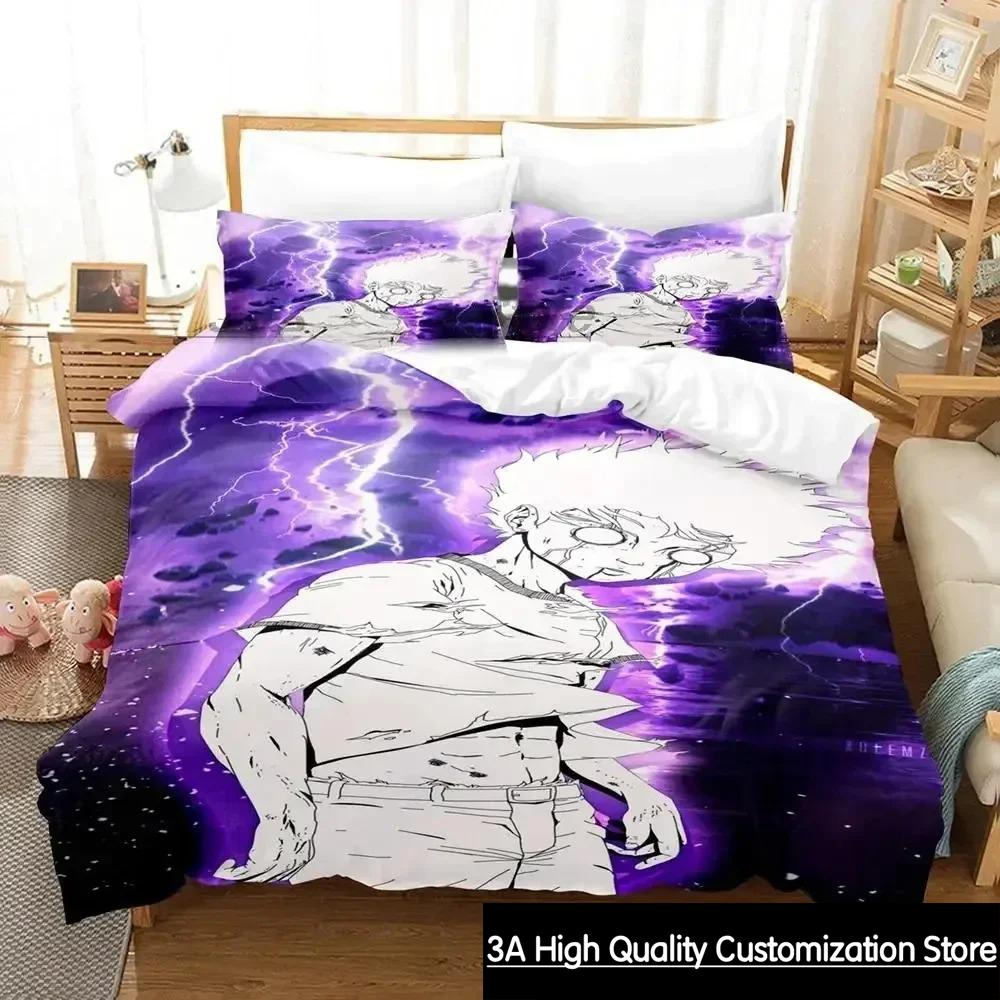 

Comforter Anime Mob Psycho 100 Bedding Set Bed Set Comforter King Queen Size Boys Adult Bedding Set Comforter (quilt)-EU Single(135*200cm)3pcs