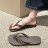 Damen Flip-Flops Sommerschuhe, Bonbonfarben, Flache Sandalen für Damen, Zum Hineinschlüpfen, Anti-Rutsch Weiche Sohle, Strand Komfortschuhe