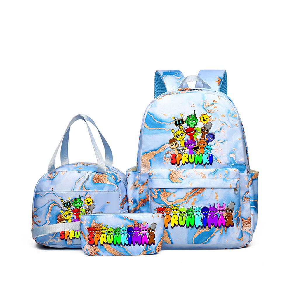 Rhythm Box Student School Bag Children's Backpack Backpack Three-piece Set