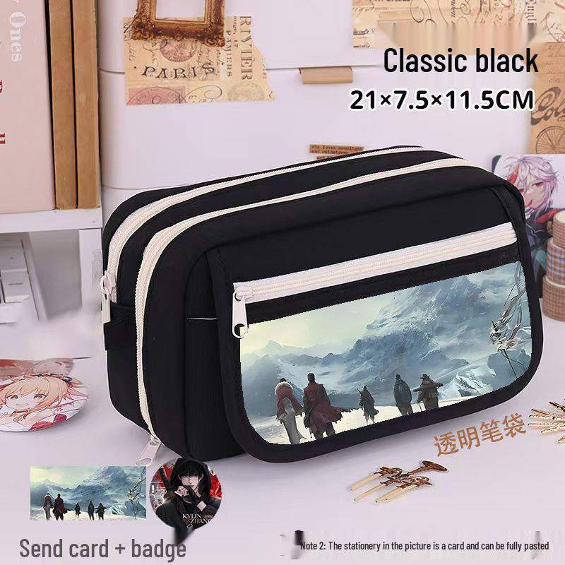 2025 Tomb Raider Pencil Case: Large Capacity, Nine Layers, Stylish Ita Bag for Students