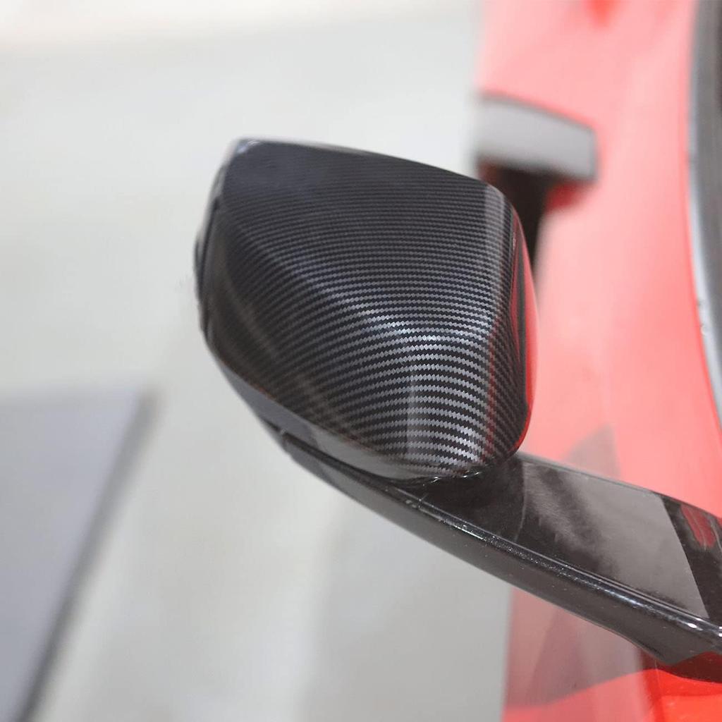 crosselec Carbon Fiber Side Rearview Mirror Guard Cover Trim for Chevrolet Corvette C8 2020-2025