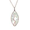 Temu Valence Handcrafted Tree of Life Leaf Necklace N03