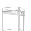 Bathroom Shelf Organizer Holder Durable Freestanding Double Tier for Corner Seam