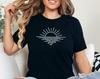Minimalist Sunrise Graphic T-Shirt and Kids Tshirt, Unisex Cotton Tee, Nature Inspired Casual Wear