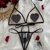 New Valentine's Day Multi-color Erotic Underwear Sexy Mesh Perspective Love Suspender Temptation Thong