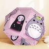 1 Stück Totoro Kein Gesicht Automatischer Faltregenschirm, Robuster 8-Rippen-Eisenrahmen, Geeignet für Reisen, Täglichen Gebrauch, Geburtstag, Dekorationsgeschenk m0104061
