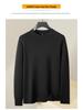 Men's Plus Size Silk Velvet Knitwear: Autumn/Winter 2025 Casual Round Neck Wool Sweater.