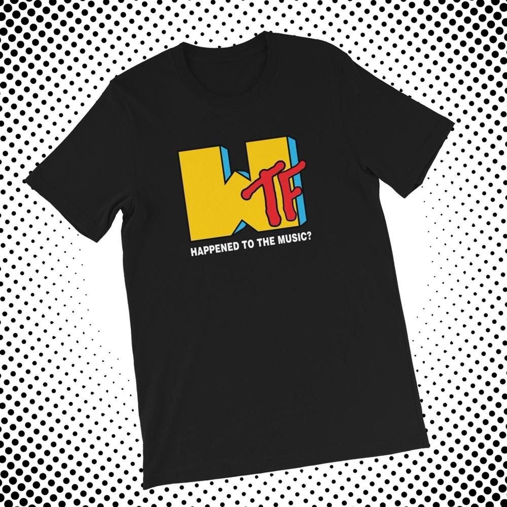 

MTV x WTF Happened To Music T Shirt New S-5XL New 2025 Rap Hip Hop Promo Merch Unisex T-Shirt XXL
