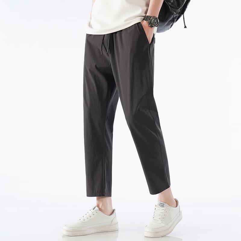 JIAOXIU Men s Breathable Ice Silk Casual Pants M
