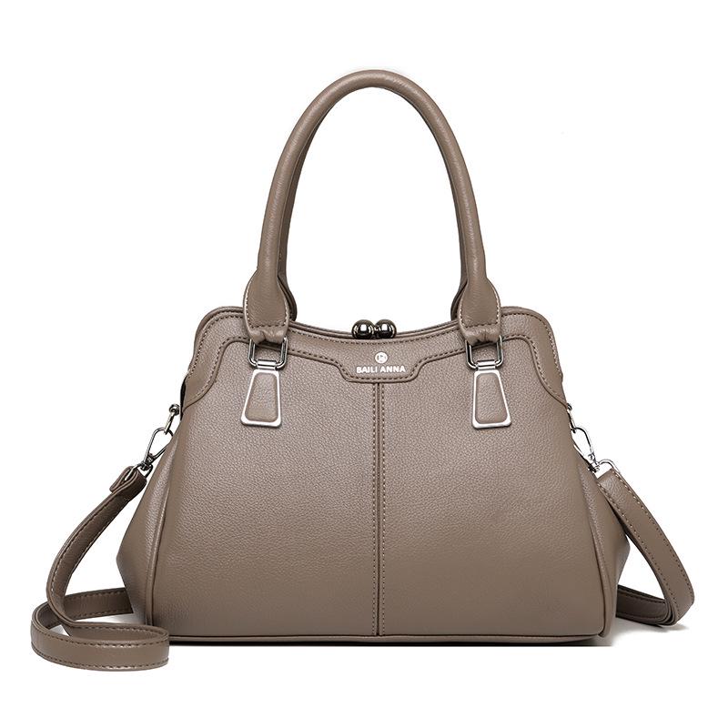 2025 New Women's Single Shoulder & Crossbody Soft Leather Handbag - Large Capacity