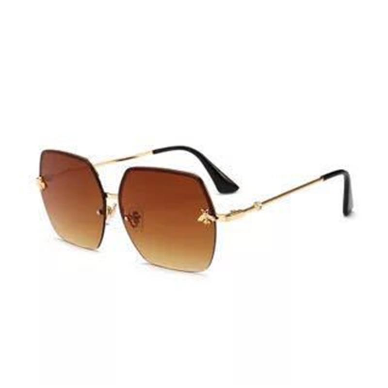 

2023 Women Sunglasses Honey Small Bee Metal Brand Designer Trending Square Eyewear Gradient Driving Female Sun Glasses Goggles