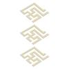 Adesivo Specchio Vita Moderna PVC Fai da Te Decalcomanie Murali Tridimensionali Decorazioni Sfondo Dorato