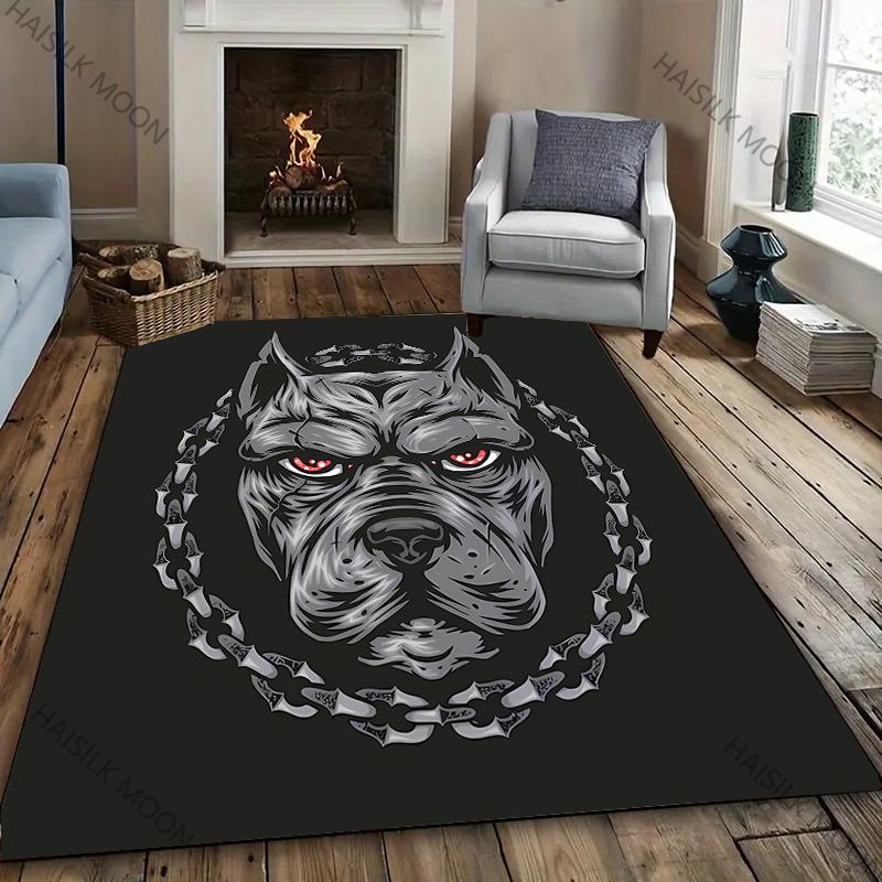 New To American Bully APBT Pitbull Dog Printed Carpet! Anti-slip Sound Insulation,Living Room Bedroom Entrance Door Mat Sofa Rug