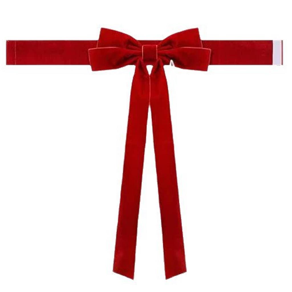 1/2pcs Christmas Bows Christmas Staircase Wreath Bows for Christmas Tree Topper Wreaths Mantle