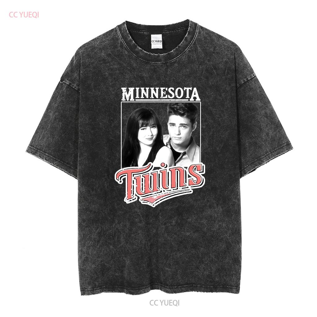 Twins Brenda Brandon Walsh T Shirt long or short sleeves vintage Washed homme graphic Unisex Casual fashion Stylish streetwear