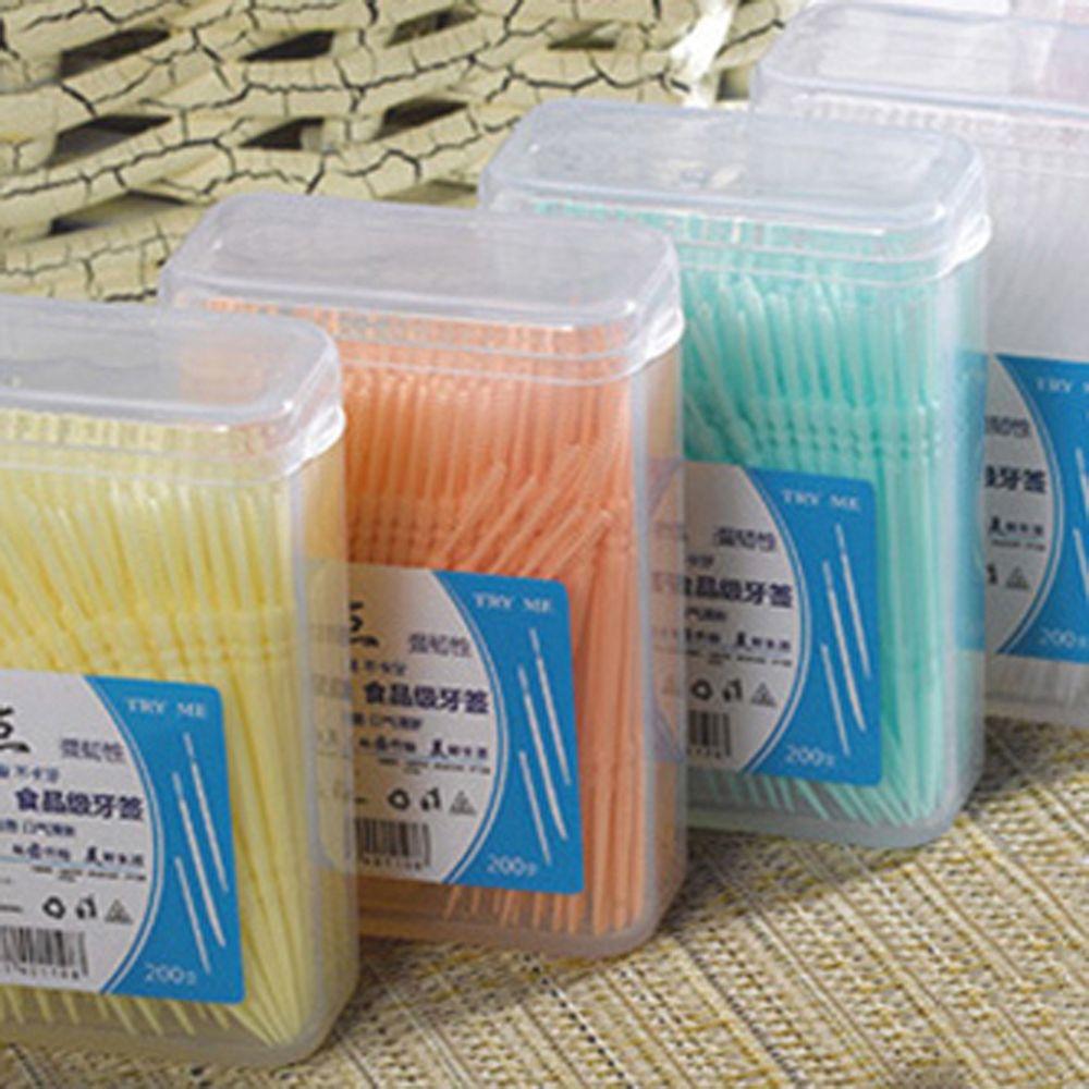 Soft PP Clean Teeth Oral Care Toothpick Brush Double-head Interdental Brush Dental Floss Pick